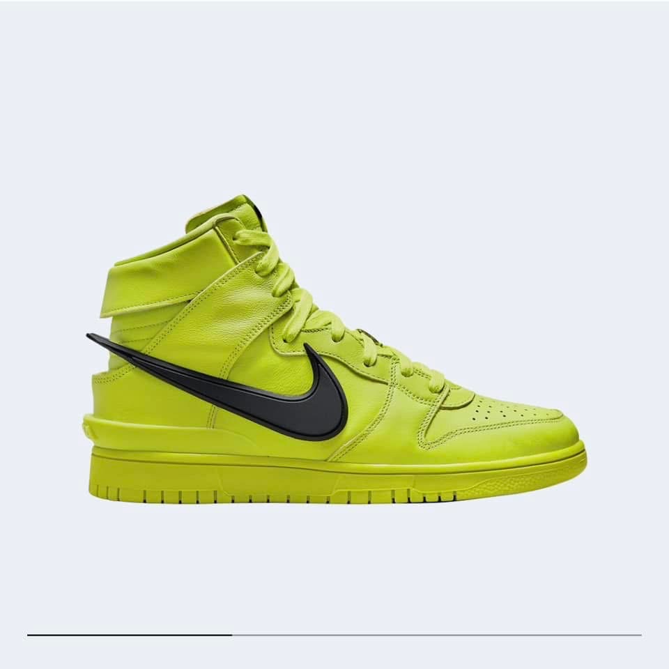 Nike x Ambush Dunk High Flash Lime 착용 스타일 - 1
