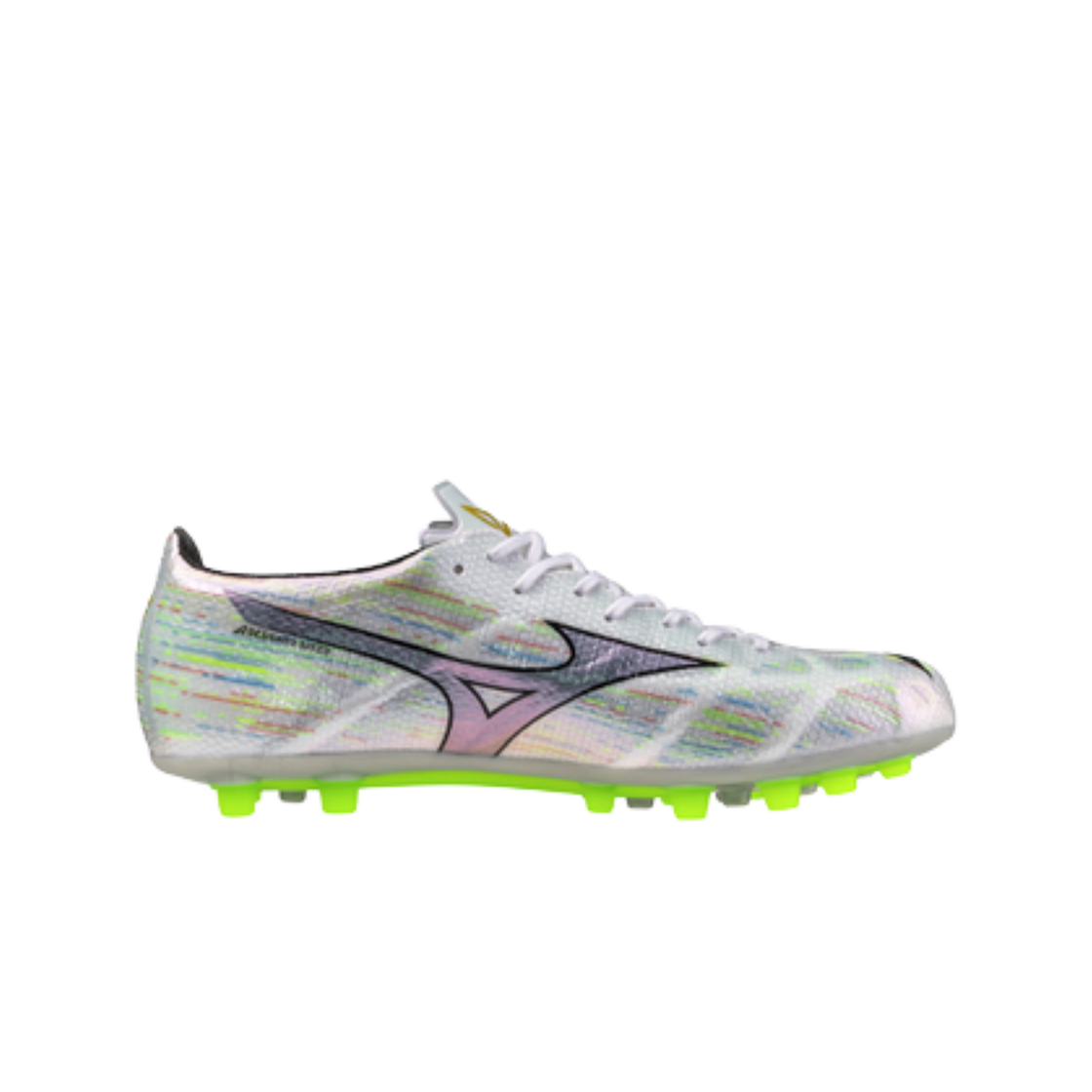 미즈노 알파 II 엘리트 AG 화이트 블랙 아이리데슨트(Mizuno Alpha II Elite AG White Black Iridescent)