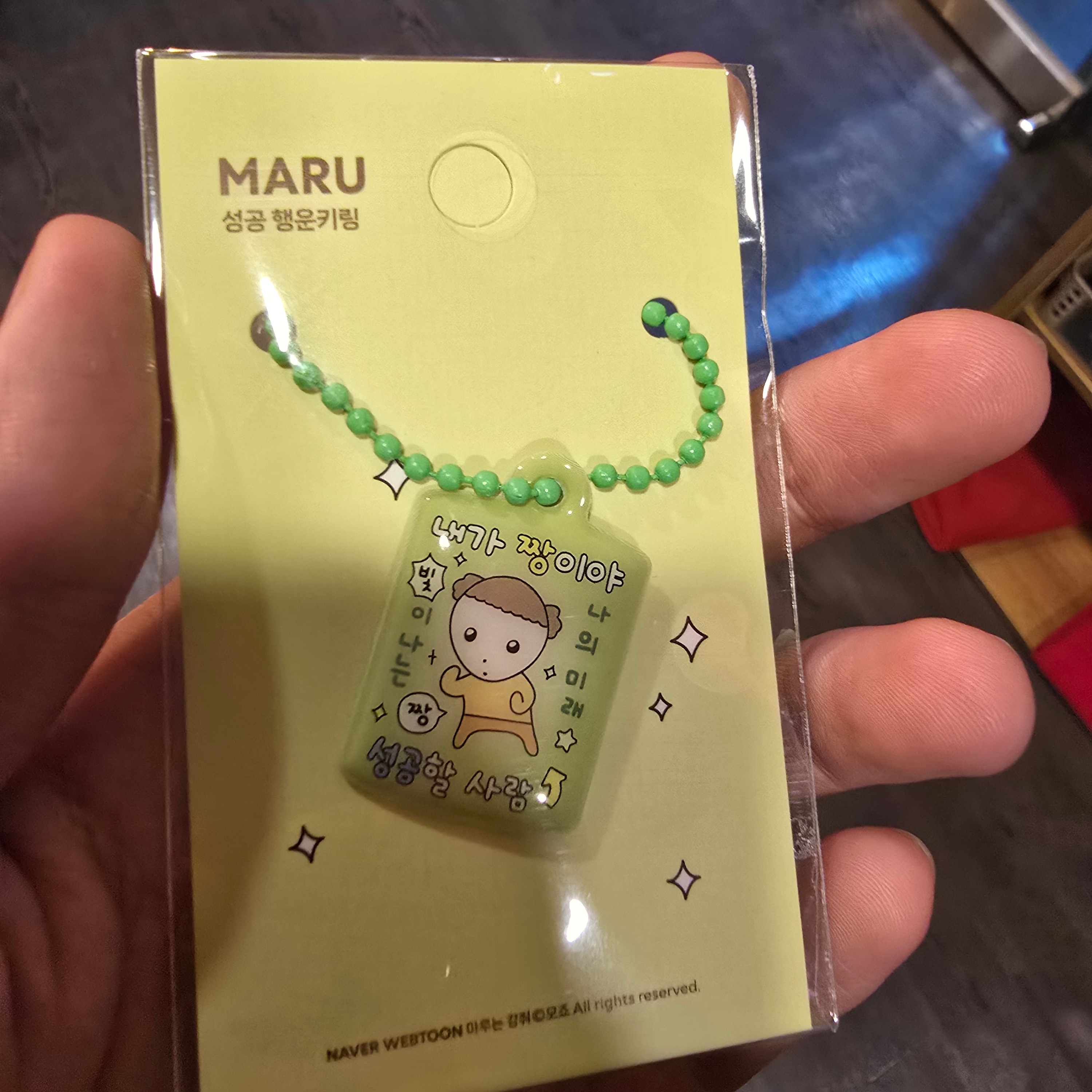 Maru is a Puppy Lucky Keyring Seongong 착용 스타일