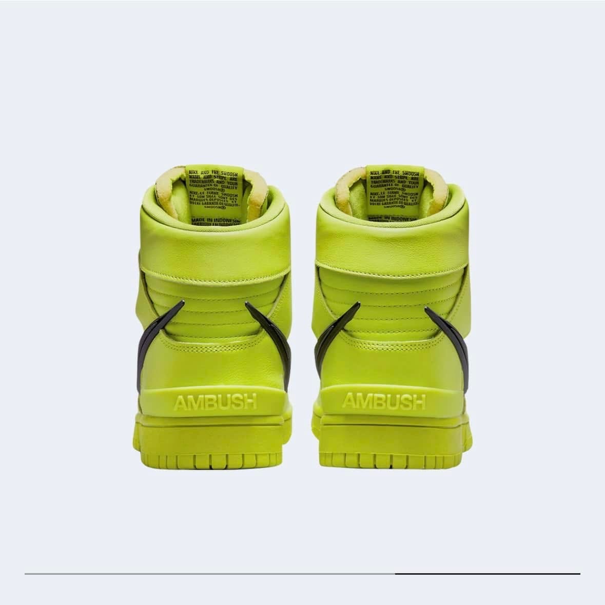 Nike x Ambush Dunk High Flash Lime 착용 스타일 - 2