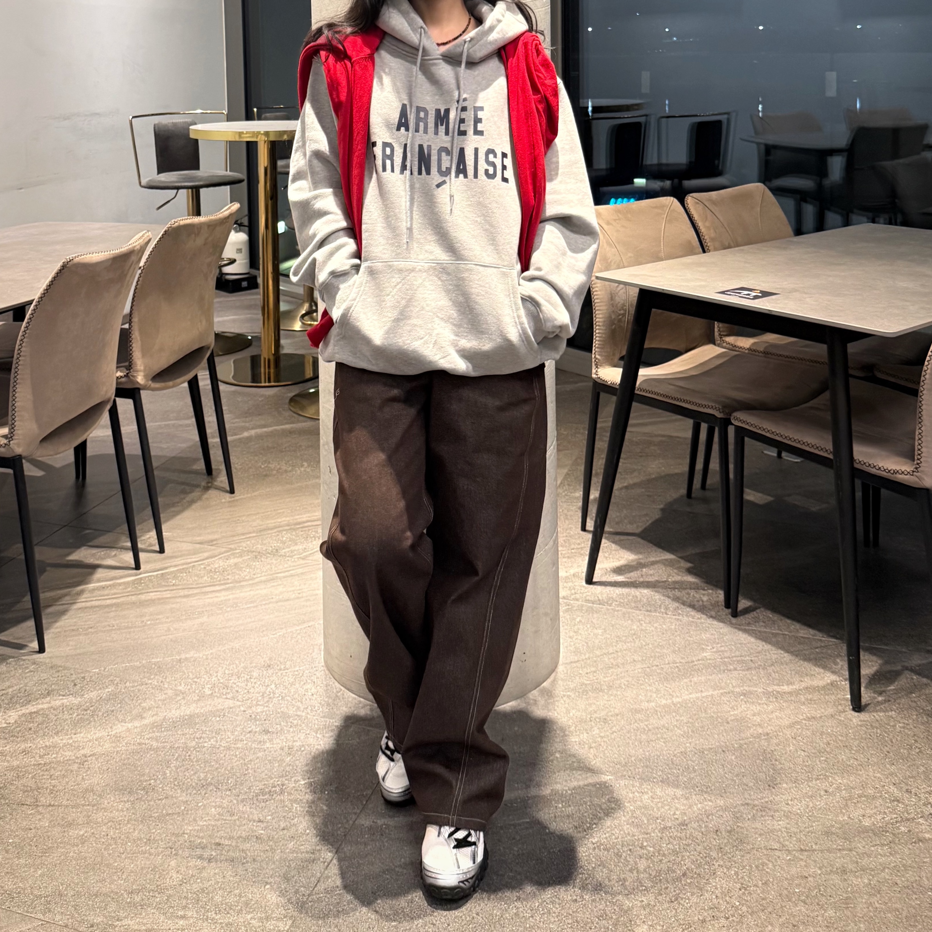 Fila Echappe v2 White Black 착용 스타일 - 1