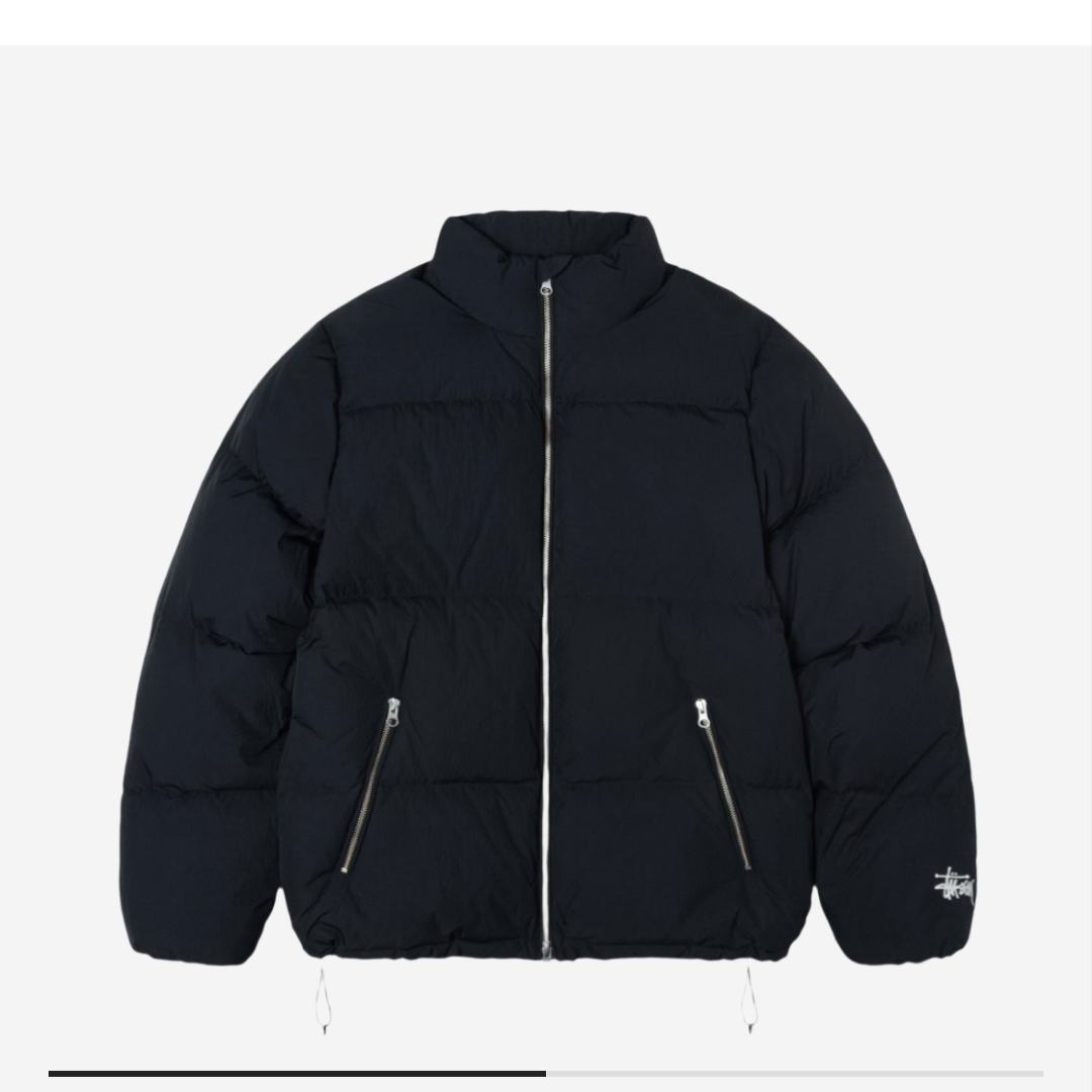 Stussy Down Puffer Nylon Black 착용 스타일