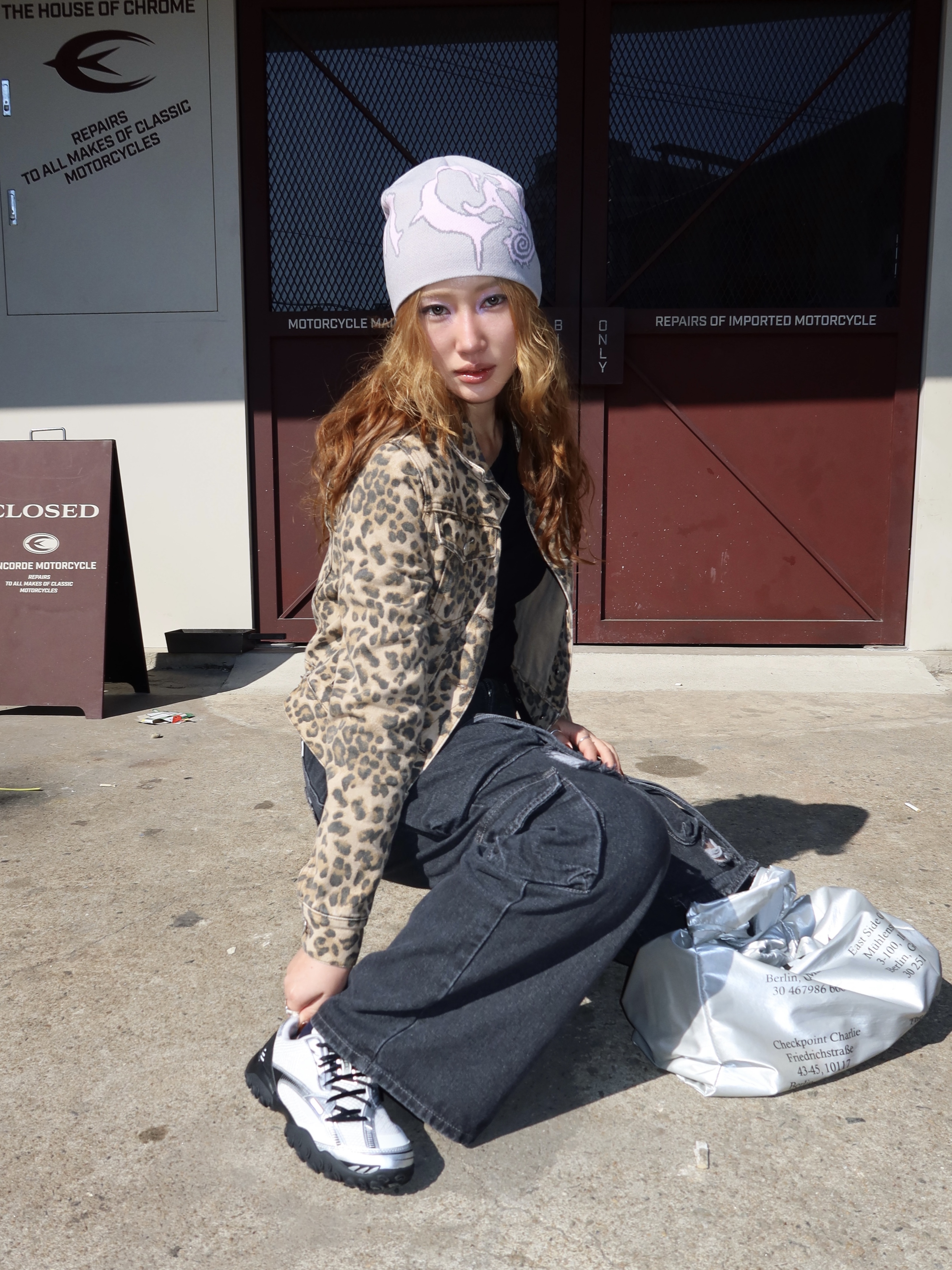Fila Echappe v2 White Black, Vacant Archive Women Leno Triple Layered Long Sleeve Top Black 착용 스타일 - 1