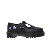 (W) Dr. Martens Poly Heart Black