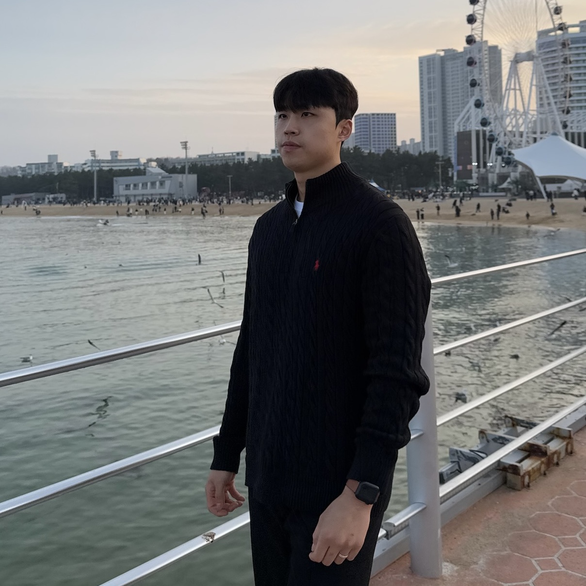 [30% 적립] Polo Ralph Lauren Cable Knit Cotton Quarter-Zip Sweater Black - 24FW 착용 스타일