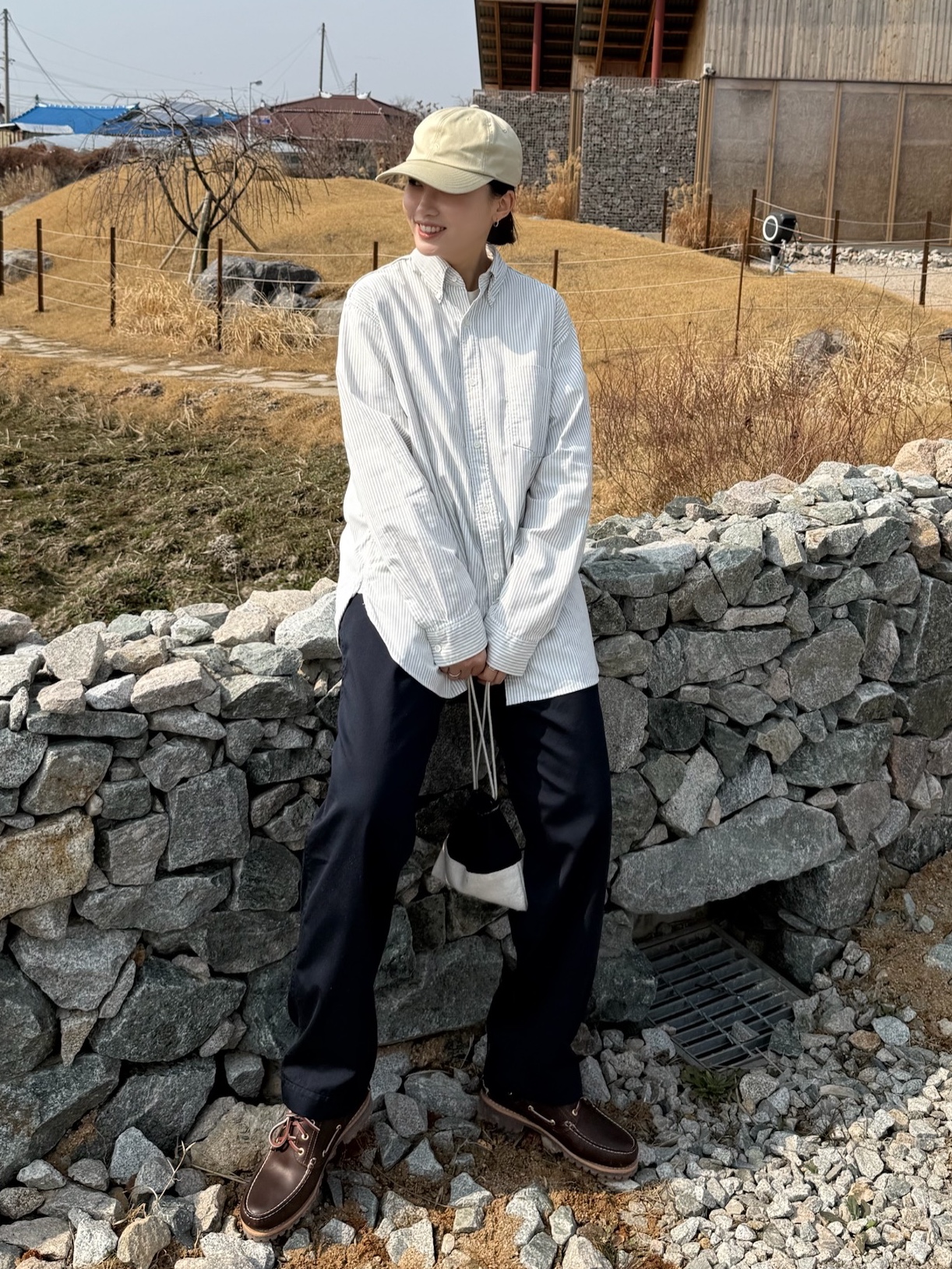 Timberland Classic 3-Eye Boat Shoes Brown - Wide 착용 스타일 - 1