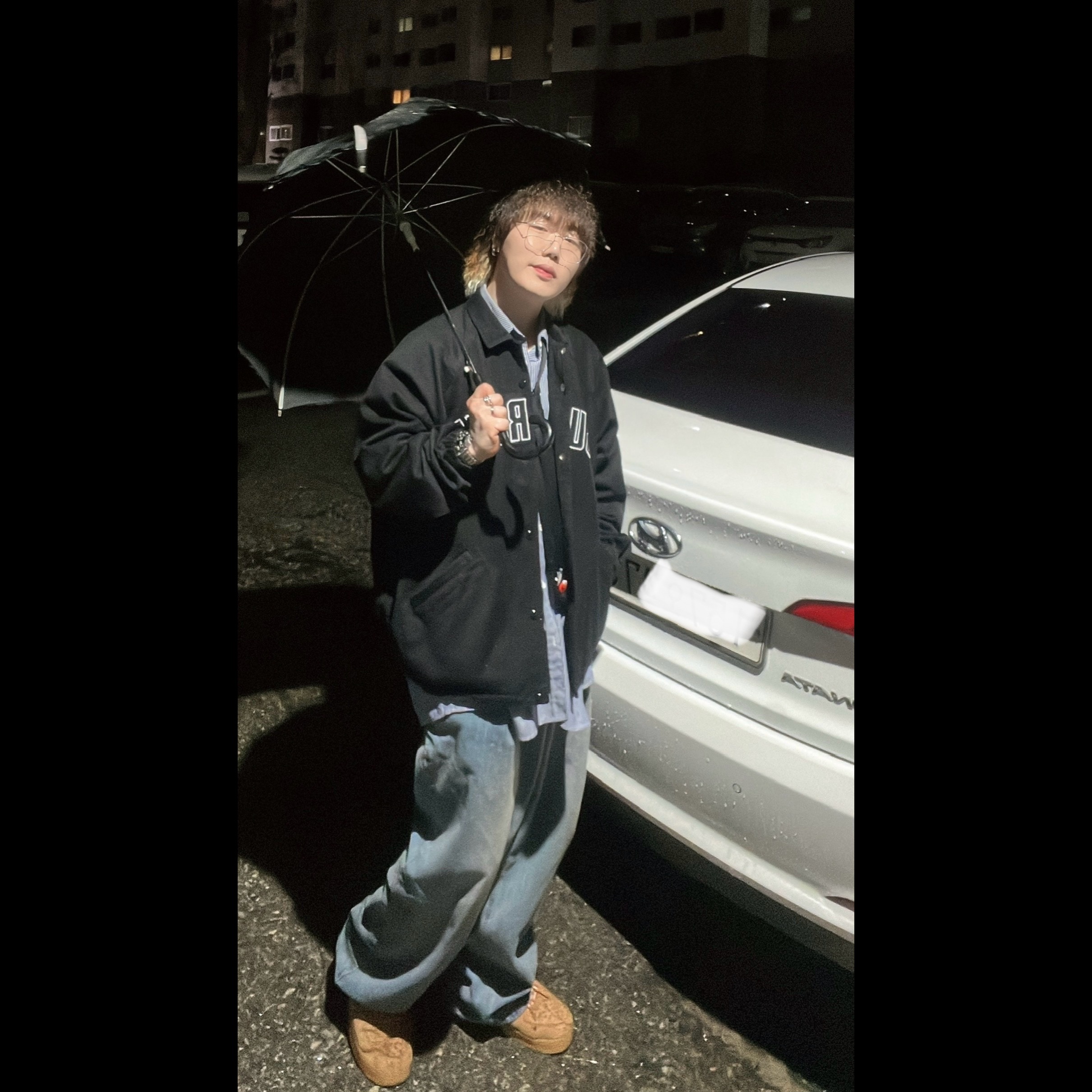 Supreme Arc Denim Coaches Jacket Black - 24SS, Nike Air Force 1 '07 WB Flax 착용 스타일
