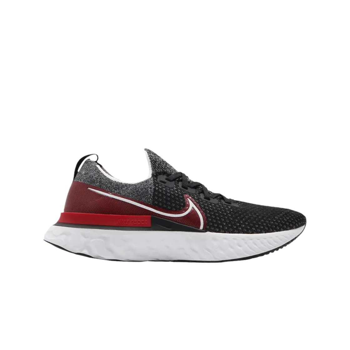 CD4371-014 Nike React Infinity Run Flyknit Black University Red
