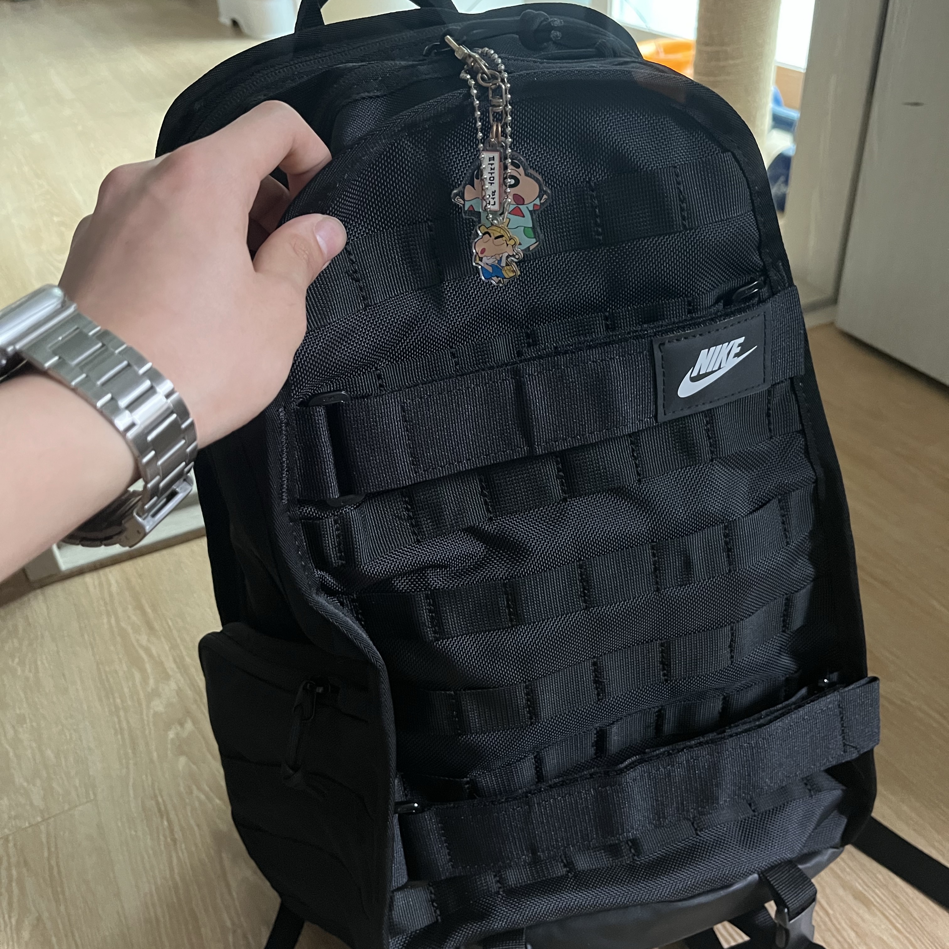 Nike NSW RPM Backpack 26L Black White 착용 스타일