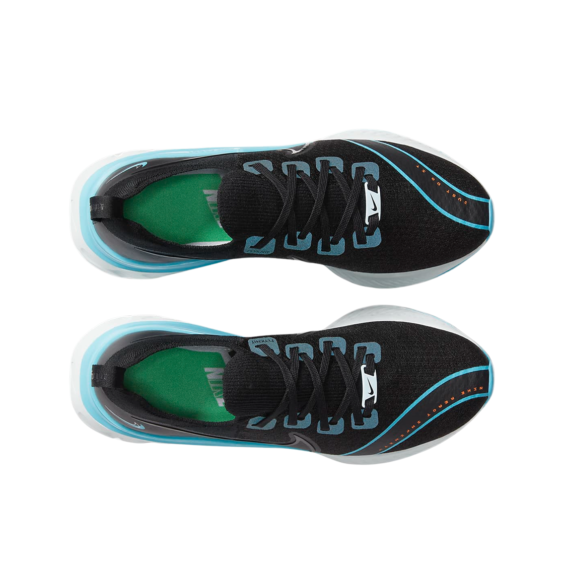 나이키 리액트 인피니티 런 플라이니트 20 FC 블랙 블루 퓨리(Nike React Infinity Run Flyknit 20 FC Black Blue Fury) - 2