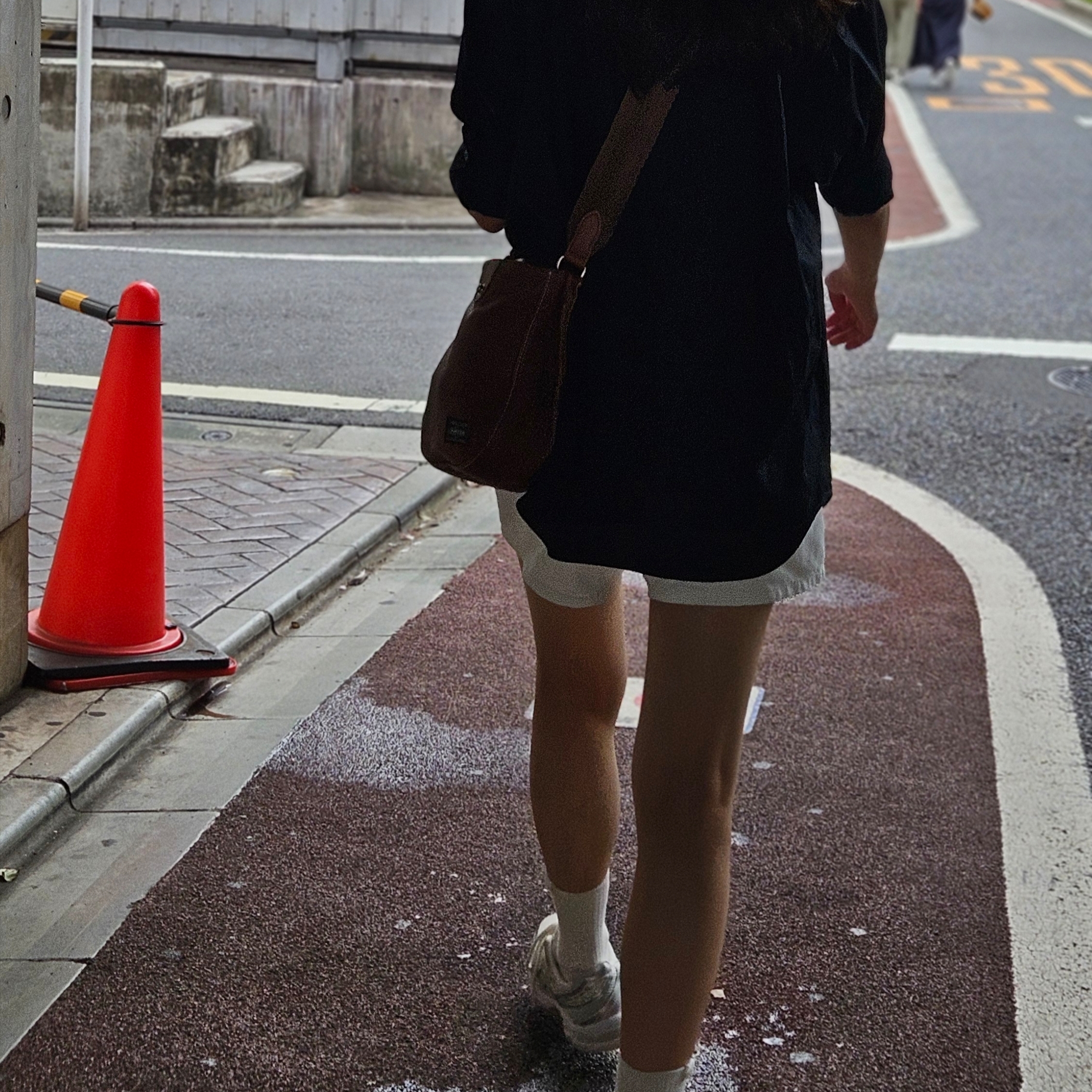 (W) Asics Gel-1130 Cream Pure Silver 착용 스타일