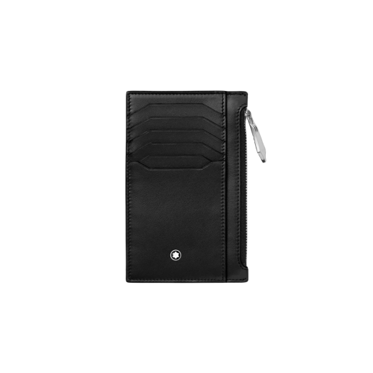 Montblanc Meisterstuck 8cc Zipped Card Holder with Zipped Pocket Black