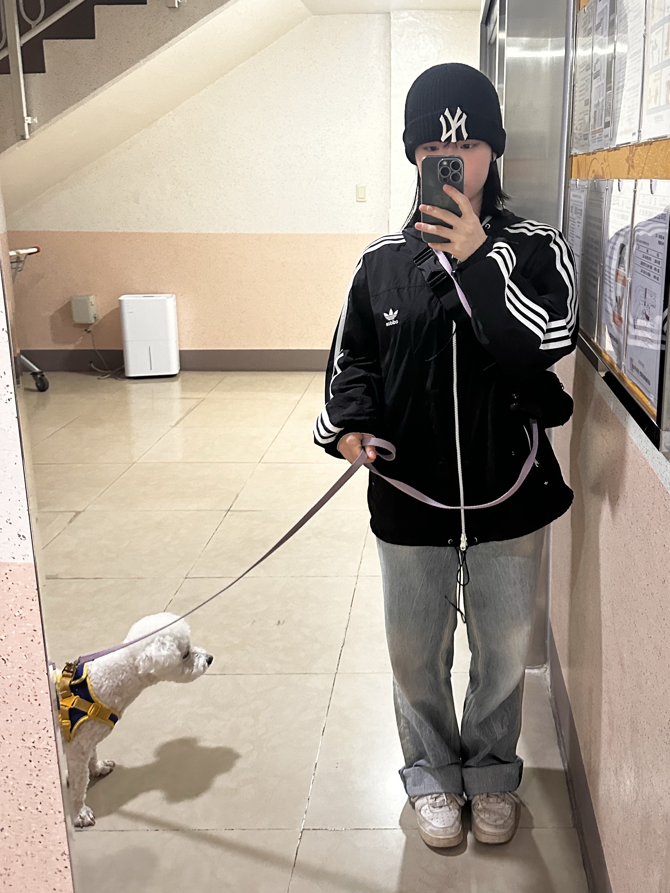 Adidas x Yeseyesee BS Jacket Black - KR Sizing, MLB Short Beanie New York Yankees Black ์ฐฉ์ฉ ์คํ์ผ - 3