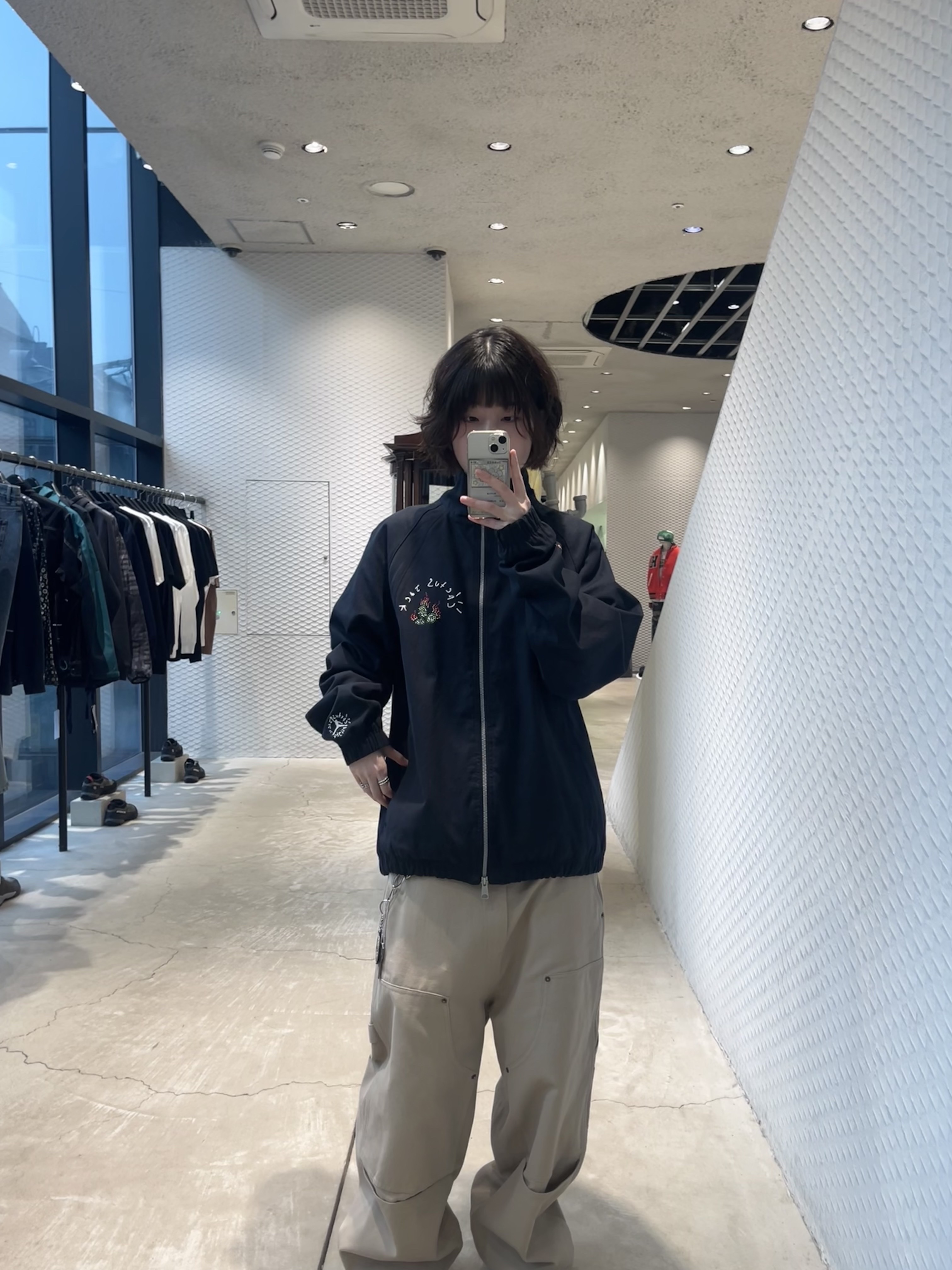 Jordan x Travis Scott Woven Jacket Black - Asia, Jordan x Travis Scott Woven Jacket Black - US/EU 착용 스타일 - 1