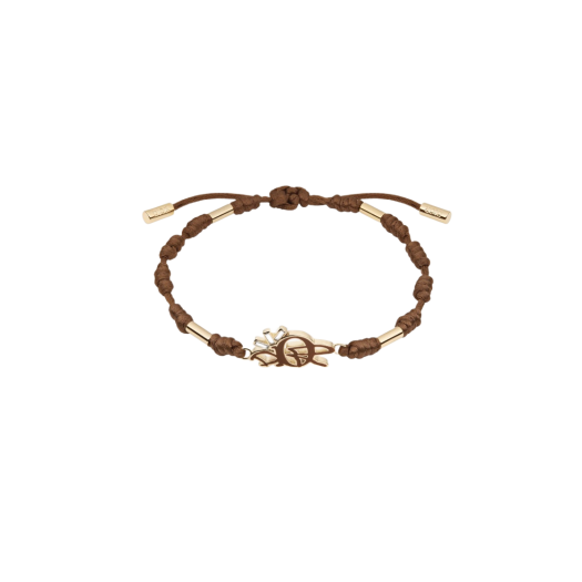 Dior x Cactus Jack Cotton Bracelet Gold Coffee Brown