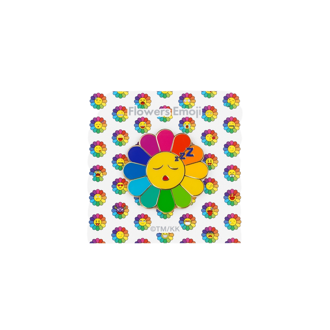 - Kaikai Kiki Flower Emoji Pin Zzz Rainbow