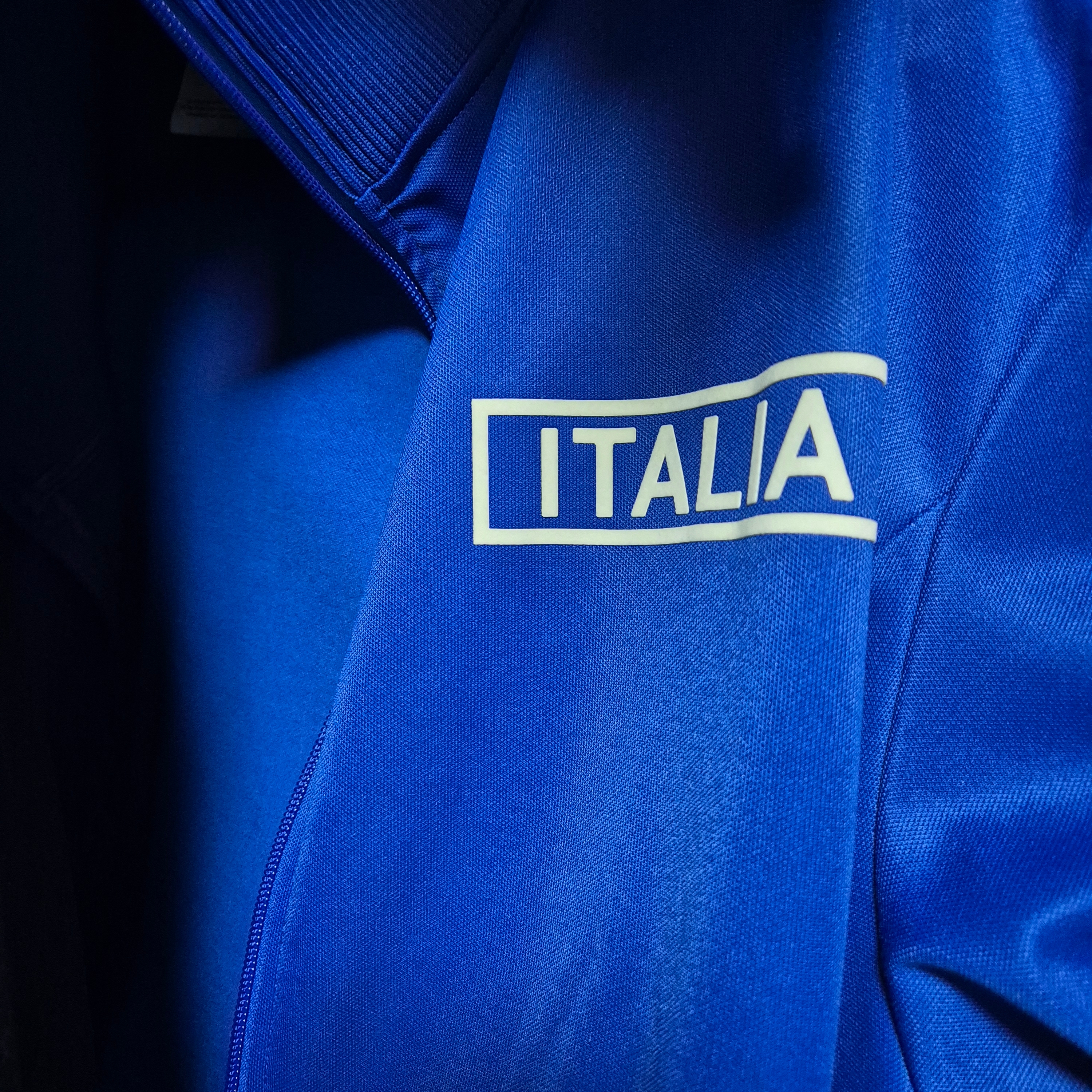 Adidas Italy Beckenbauer Track Top Royal Blue - KR Sizing 착용 스타일