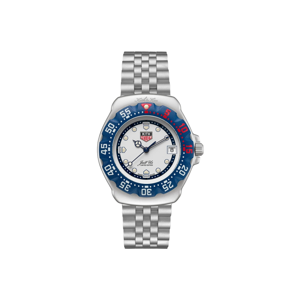 WA121P-BA0023 TAG Heuer x Kith Formula 1 Los Angeles Quartz Steel White