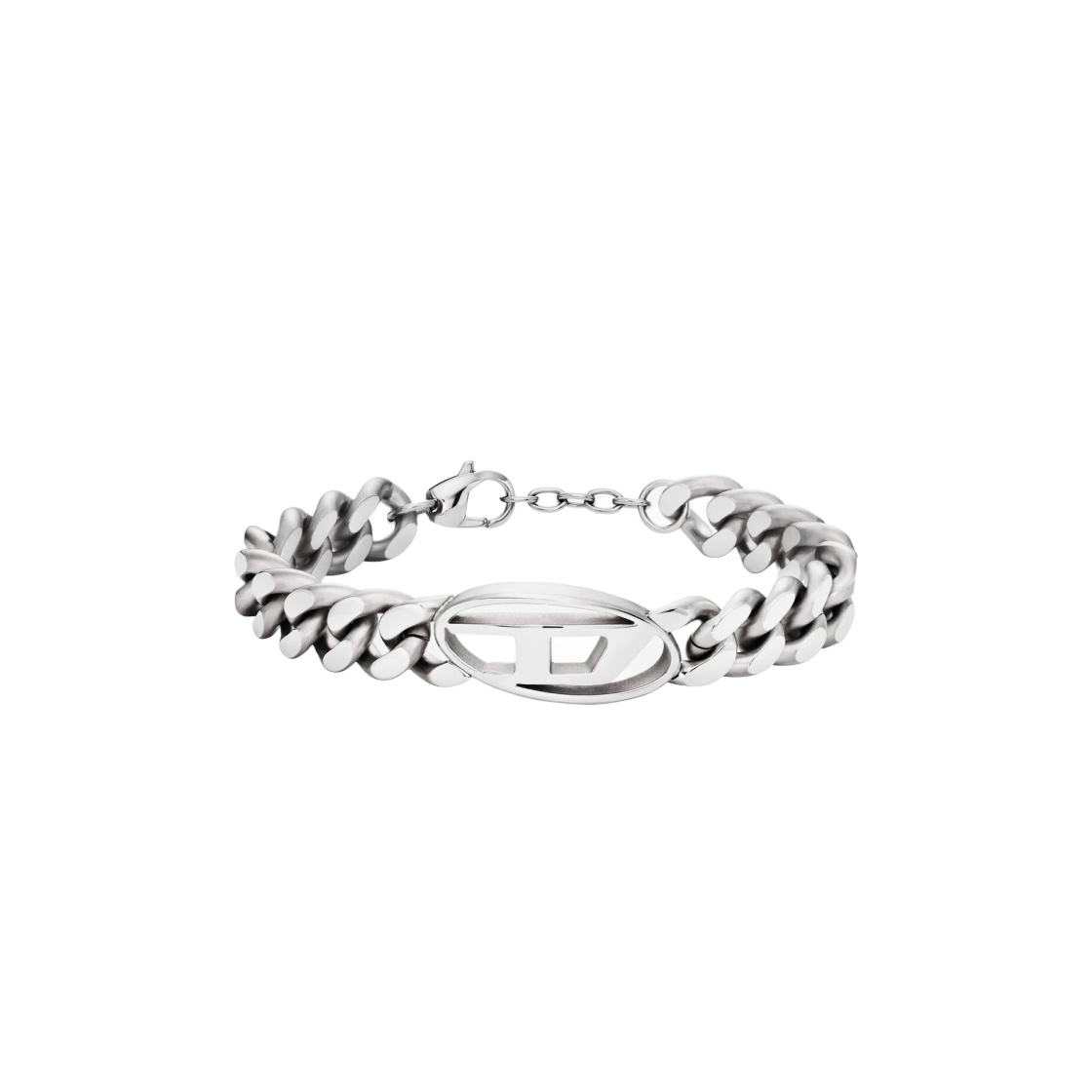 디젤 Dx1432 스테인리스 스틸 체인 브레이슬릿 실버(Diesel Dx1432 Stainless Steel Chain Bracelet Silver)