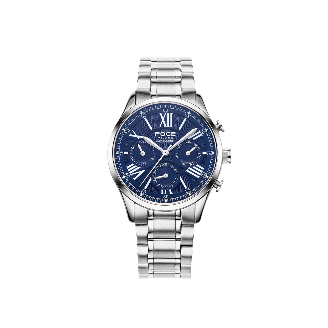 포체 43mm 메탈 워치 블루(Foce 43mm Metal Watch Blue)