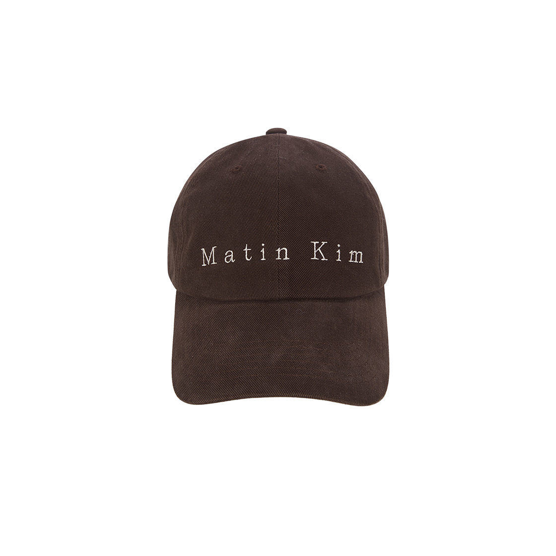 EMBOSSED LOGO DENIM BALL CAP IN BLACK – Matin Kim