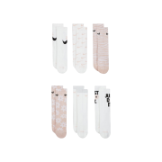 (Kids) Nike Everyday Plus Socks Pink White (6 Pack/Korean Ver.)
