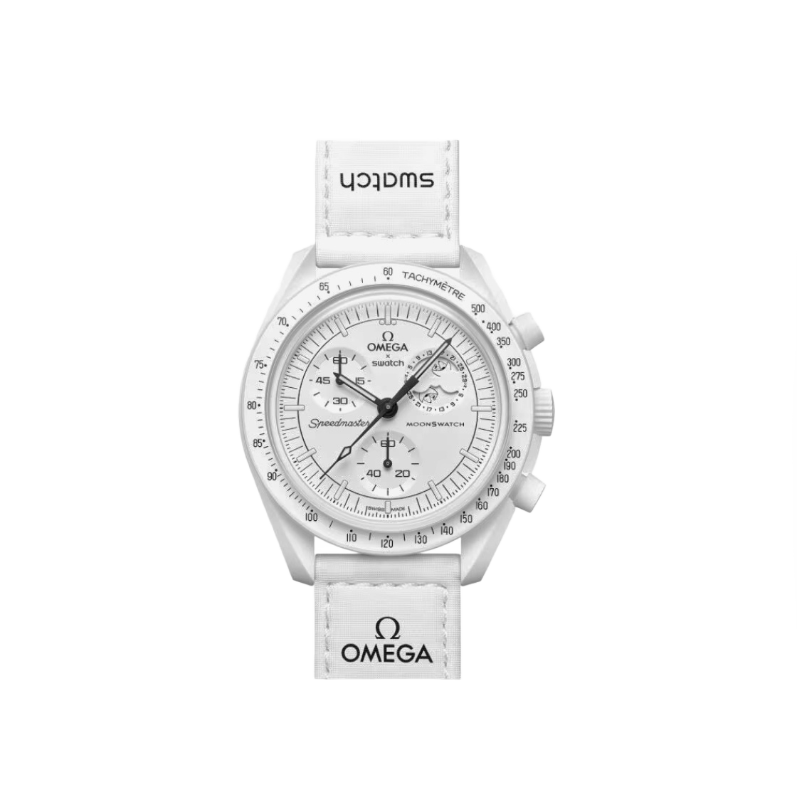 스와치 x 오메가 x 스누피 바이오세라믹 문스와치 미션 투 더 문페이스 풀 문(Swatch x Omega x Snoopy Bioceramic Moonswatch Mission To The Moonphase Full Moon)