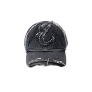 ETCE Damaged Denim Cap Black