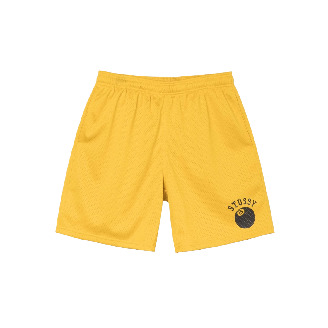 112268 Stussy 8 Ball Mesh Shorts Gold - 대표 이미지 #1