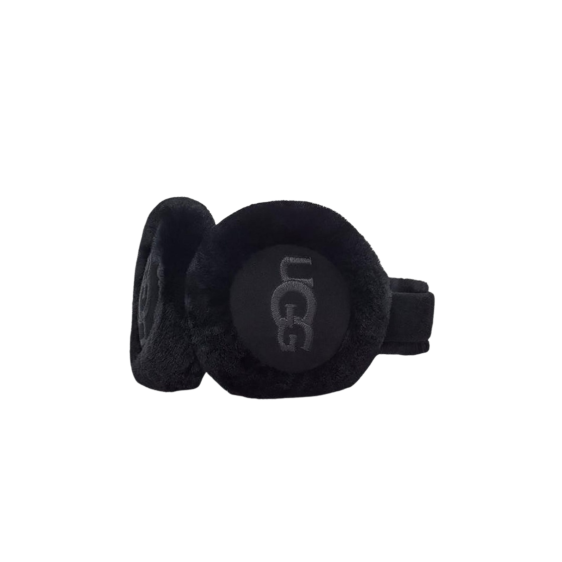 (W) 어그 자수 로고 이어머프 블랙((W) UGG Embroidered Logo Earmuff Black)