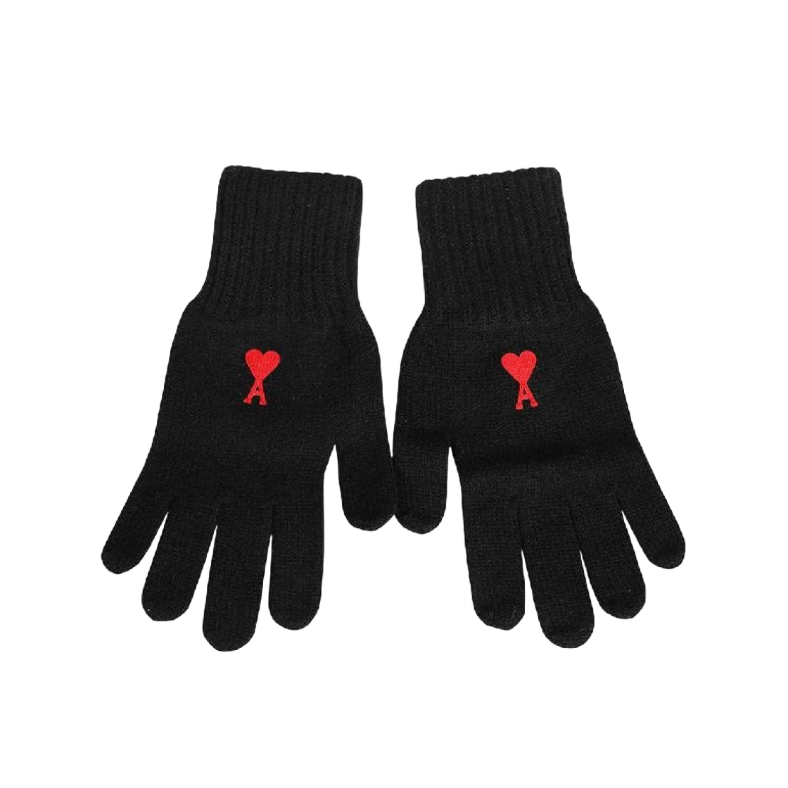 UGV304-018-009 AMI de Coeur Gloves Black Red - 대표 이미지 #1