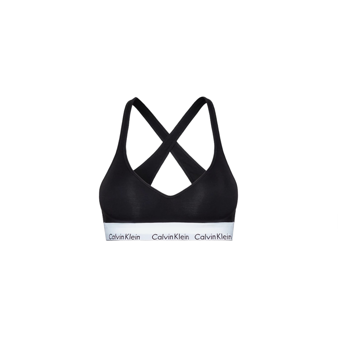 (W) 캘빈 클라인 모던 코튼 라이프 브라렛 블랙((W) Calvin Klein Modern Cotton Life Bralette Black)