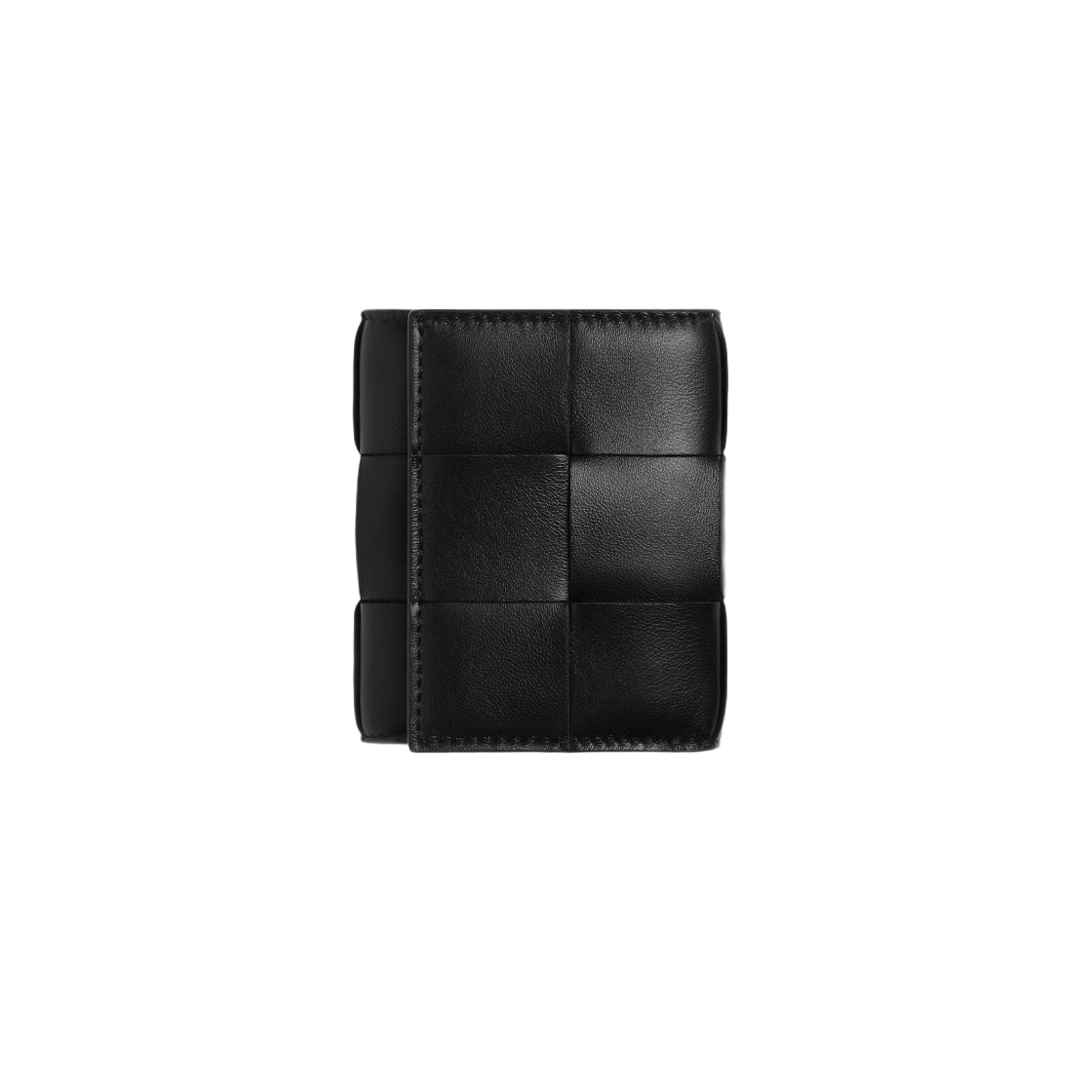 보테가 베네타 카세트 디테처블 카드 케이스 트라이폴드 지갑 블랙(Bottega Veneta Cassette Tri-Fold Wallet with Detachable Card Case Black) - 1