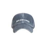 Balenciaga Logo Front Cap Grey Silver