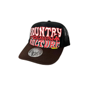 Kapital Kountry Kounter Kulture Trucker Cap Black Red