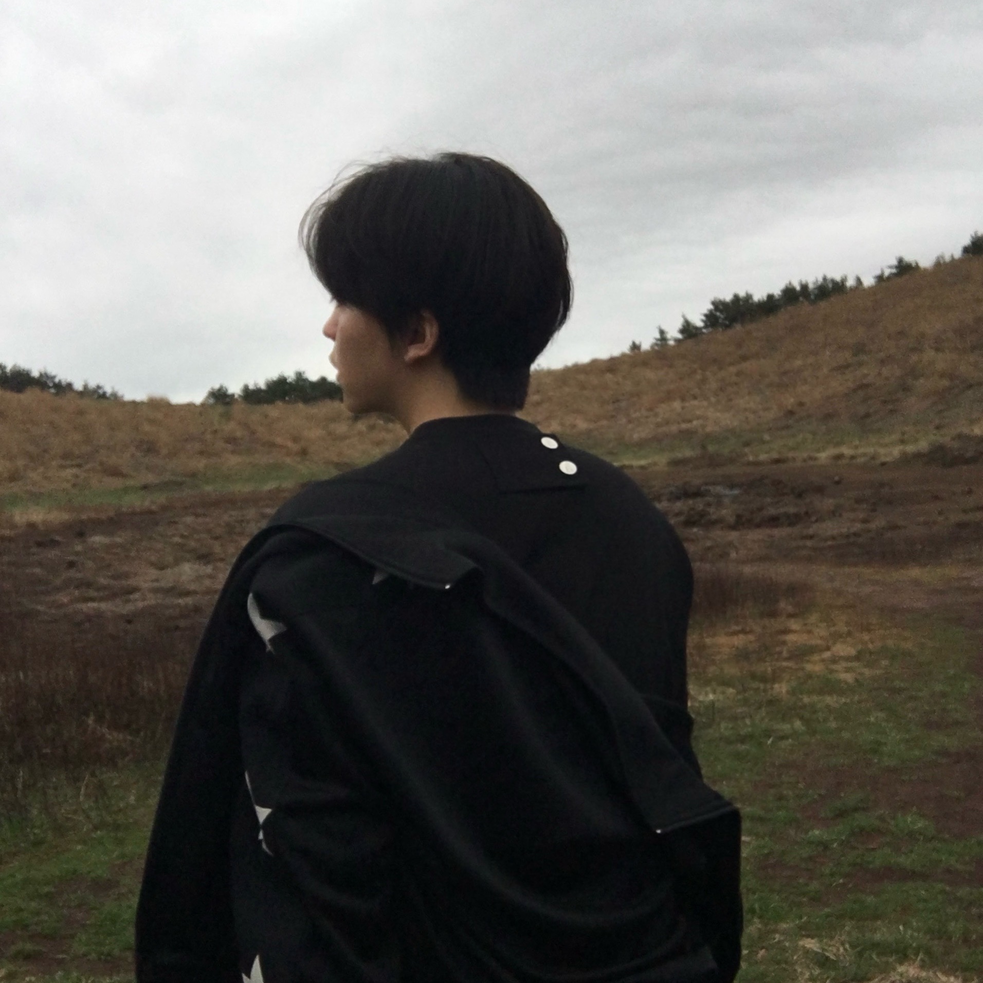 Kapital Smooth Jersey Stuntman & Woman Track Jacket Black, Dr. Martens 1461 Desert Oasis Suede Black 착용 스타일 - 1