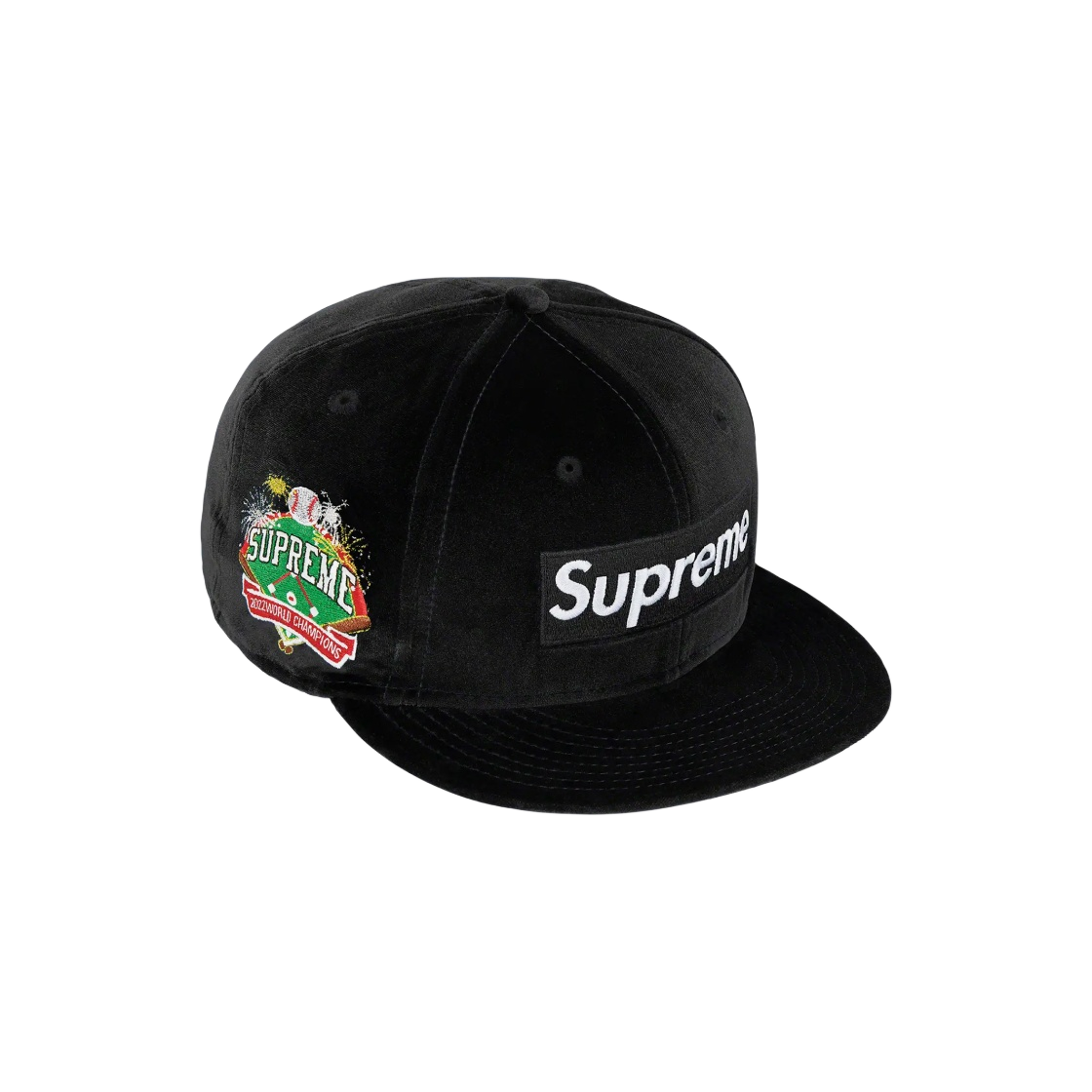 슈프림 뉴에라 벨루어 박스로고 블랙 - 22FW(Supreme New Era Velour Box Logo Black - 22FW) - 1