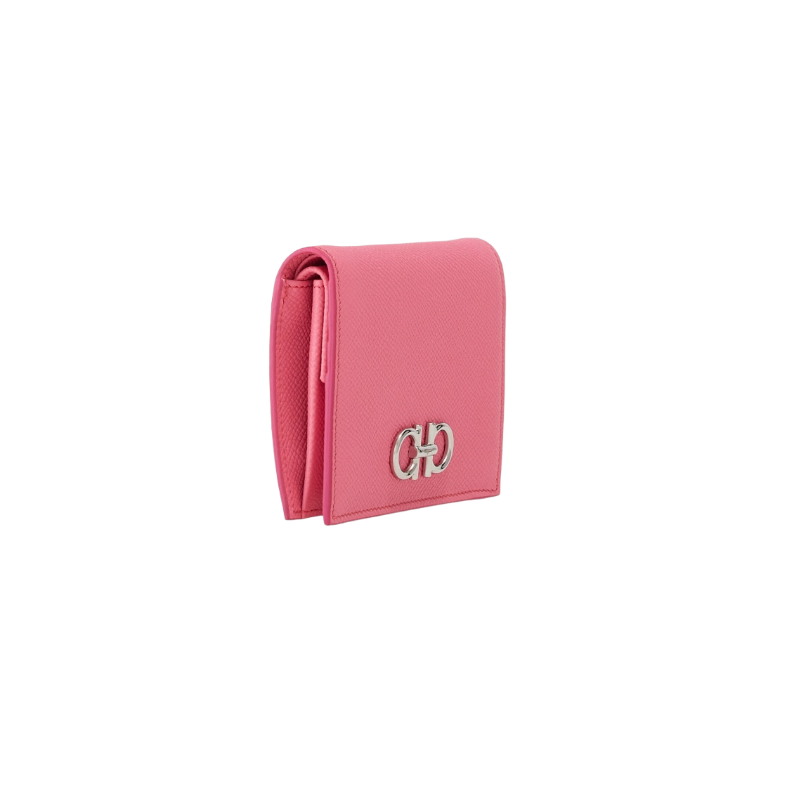 22D780-755268 Ferragamo Gancini Compact Wallet Peony - #3