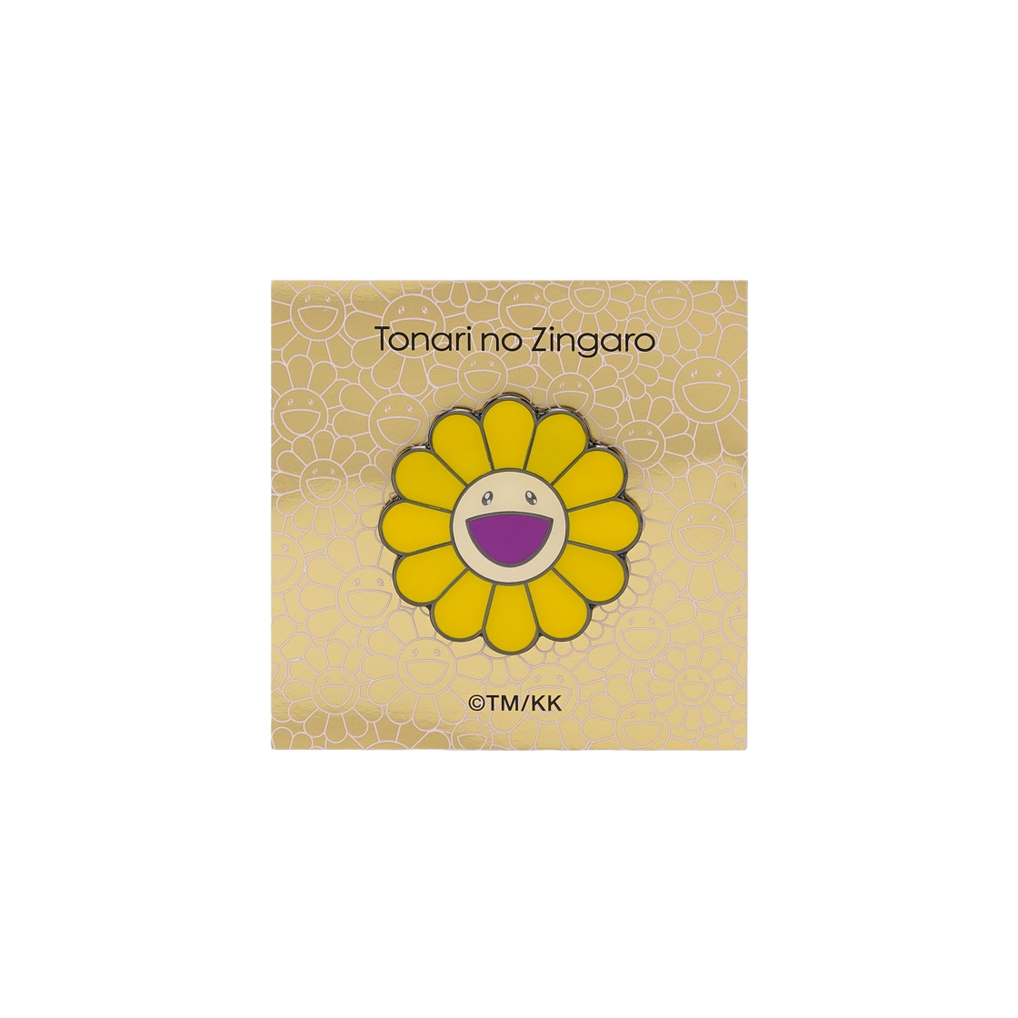 - Kaikai Kiki Flower Pin 37mm Bright Yellow