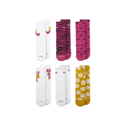(Kids) Nike Everyday Plus Socks Dark Pink White (6 Pack/Korean Ver.)