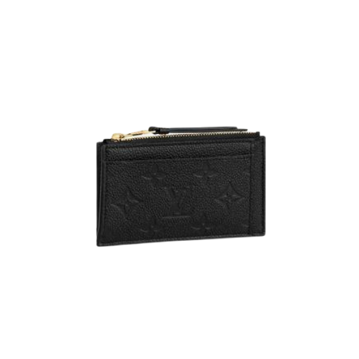 Louis Vuitton Zipped Card Holder Monogram Empreinte Black