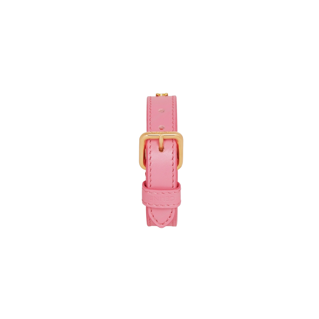 46X623SMO-24GF (W) Celine Triomphe Multi Leather Bracelet in Brass with Gold Finish Gold Flamingo - #3