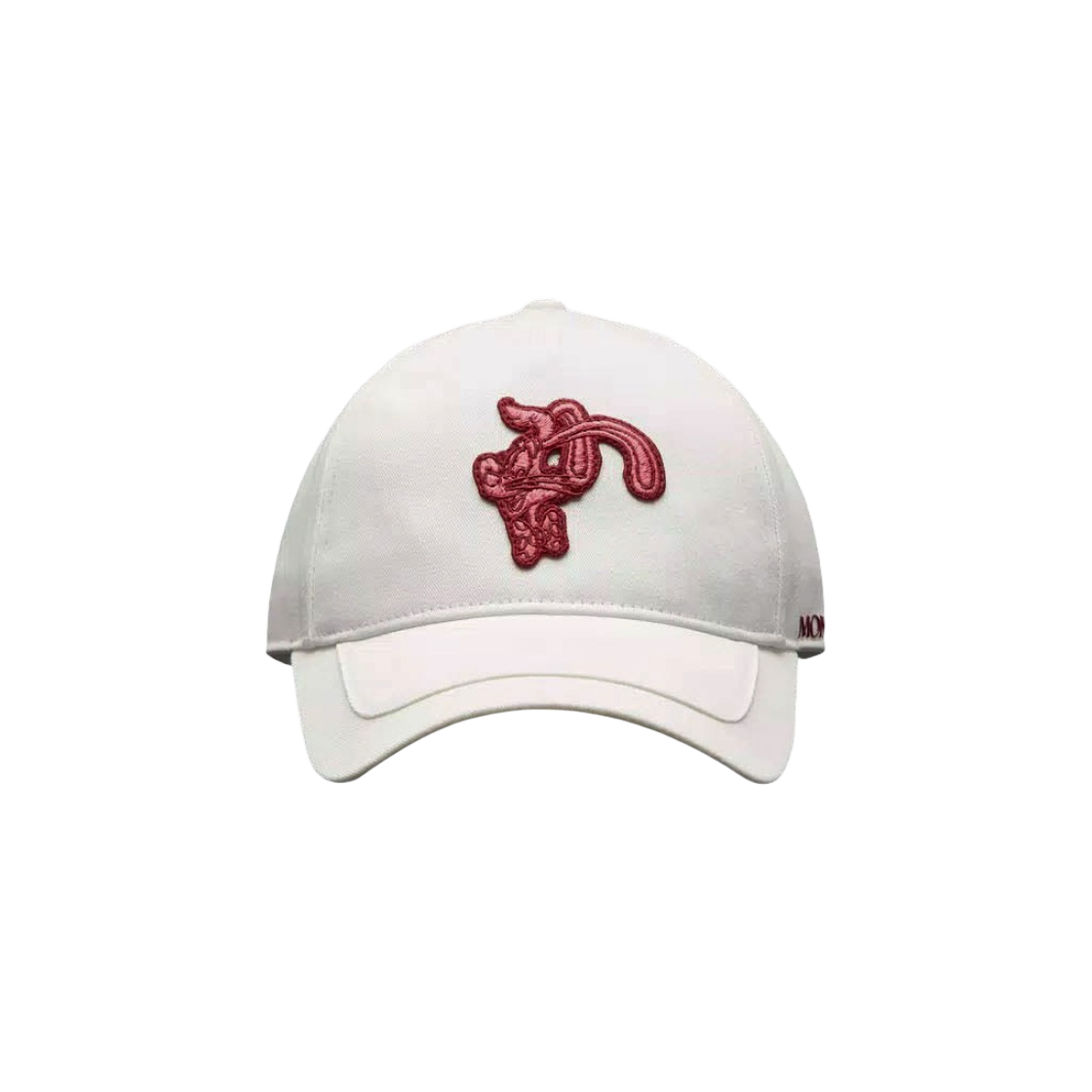 (W) 몽클레르 자수 베이스볼 캡 브라이트 화이트 - 23SS((W) Moncler Embroidered Baseball Cap Bright White - 23SS) - 1