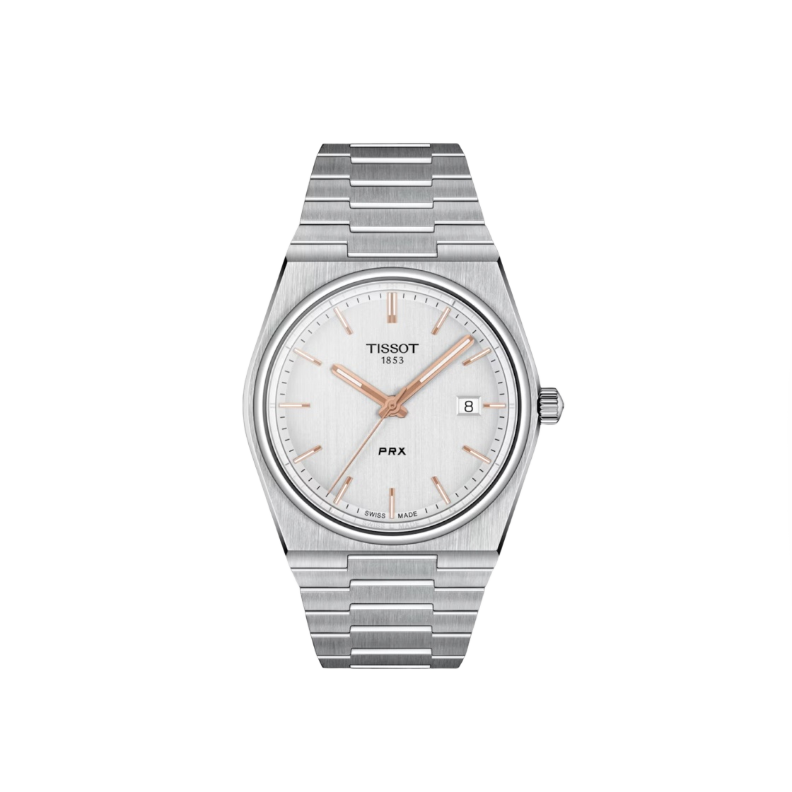 티쏘 PRX 40mm 쿼츠 스틸 로즈 골드 실버(Tissot PRX 40mm Quartz Steel Rose Gold Silver)