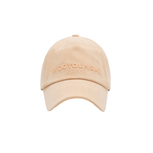 Wooyoungmi Embroidered Ball Cap Salmon - 23FW