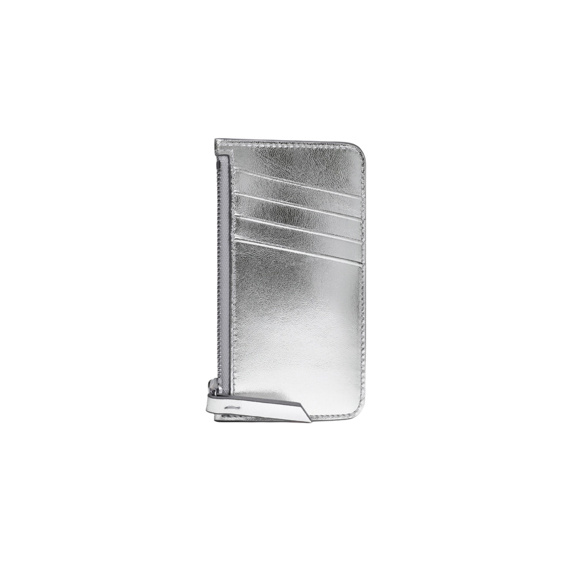 메종 마르지엘라 레시클라 레더 포 스티치 카드 홀더 실버 컬러(Maison Margiela Metallized Leather Four Stitches Card Holder Silver Color) - 2