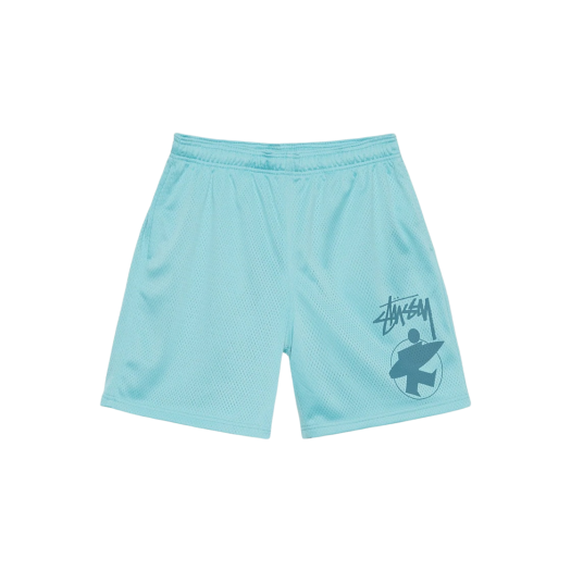 Stussy Surfman Mesh Shorts Aqua