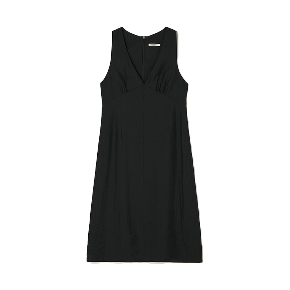 비뮤즈맨션 브이넥 레이어드 드레스 블랙(BEMUSE MANSION V-neck layered dress Black)