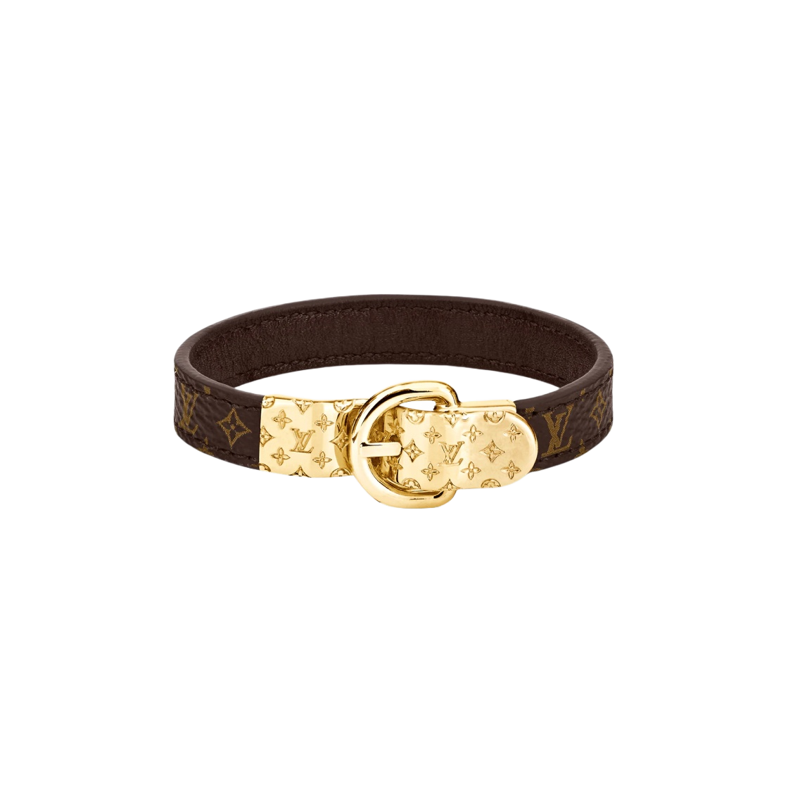 M6170F/M6170E (W) Louis Vuitton Fasten Your LV Bracelet Monogram Gold - 대표 이미지 #1