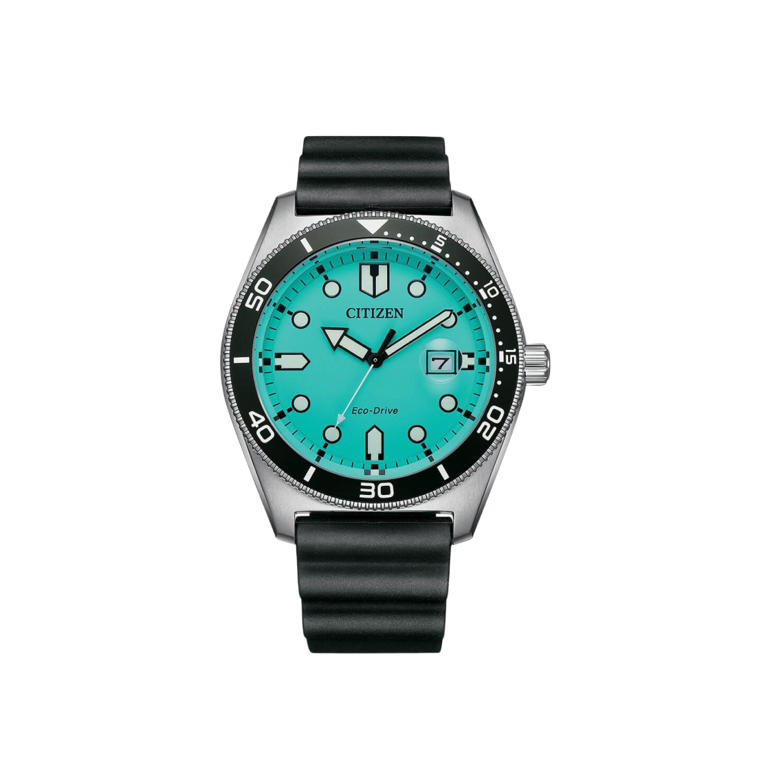 시티즌 에코드라이브 43mm 폴리우레탄 라이트 블루 블랙(Citizen Eco-Drive 43mm Polyurethane Light Blue Black)